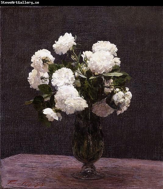 Henri Fantin-Latour White Roses